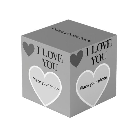Photo Cube I Love you フォトキューブ (正面アングル)
