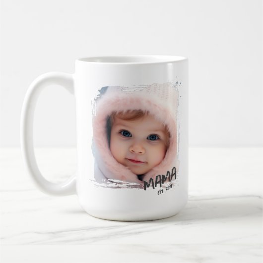 Photo Custom Keepsake Mom コーヒーマグカップ (左)