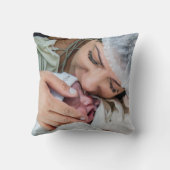 Photo Customised Pillow With Picture Throw Pillows クッション (裏面)