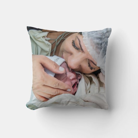 Photo Customised Pillow With Picture Throw Pillows クッション (正面)