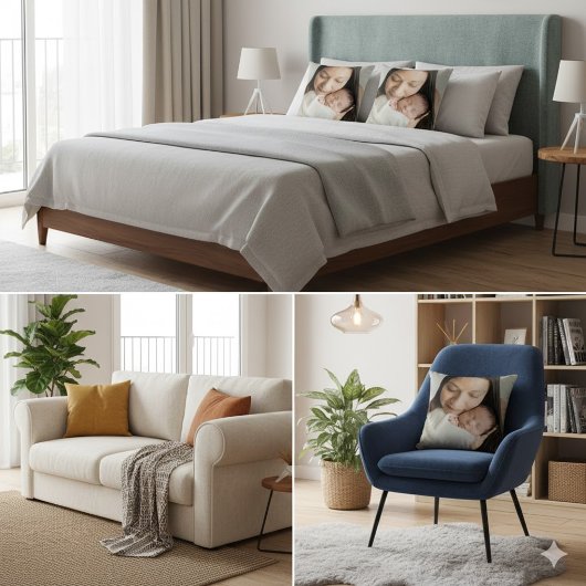 Photo Customised Pillow With Picture Throw Pillows クッション