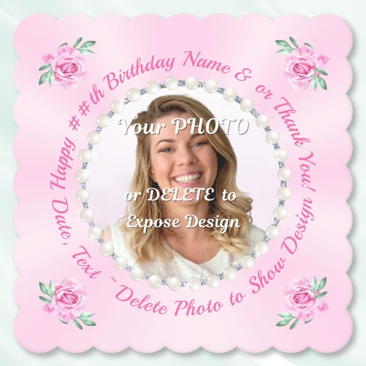 Photo, Customizable Cardboard Coasters, Chipboard ペーパーコースター