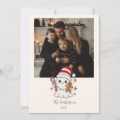 Photo Cute Ghost Christmas シーズンカード (正面)