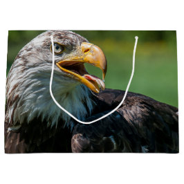 photo d'aigle ラージペーパーバッグ