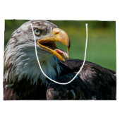 photo d'aigle ラージペーパーバッグ (裏面)