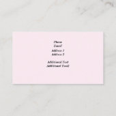 Photo Dance Studio名刺のパーソナライズ 名刺 (裏面)