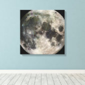 Photo de la pleine Lune キャンバスプリント (インサイチュ (ウッドフロア))