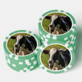 photo de vache ポーカーチップ (積み重ね)