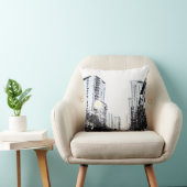 photo de ville la nuit クッション (椅子)