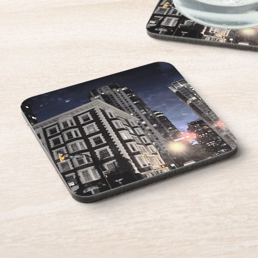 photo de ville la nuit コースター (左側)