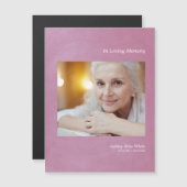 Photo Dear One Remember Mauve Faux Metallic Effect (正面/裏面)