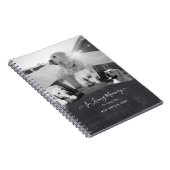 PHOTO Dog Memorial Gift – ペット損失記念コラージュ ノートブック (右側)