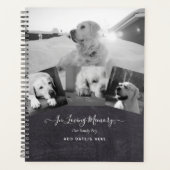 PHOTO Dog Memorial Gift – ペット損失記念コラージュ プランナー手帳 (正面)