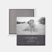 PHOTO Dog Memorial Gift – ペット損失記念コラージュ マグネット (正面/裏面)
