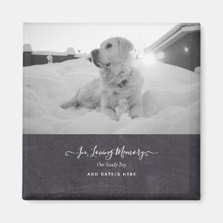 PHOTO Dog Memorial Gift – ペット損失記念コラージュ マグネット