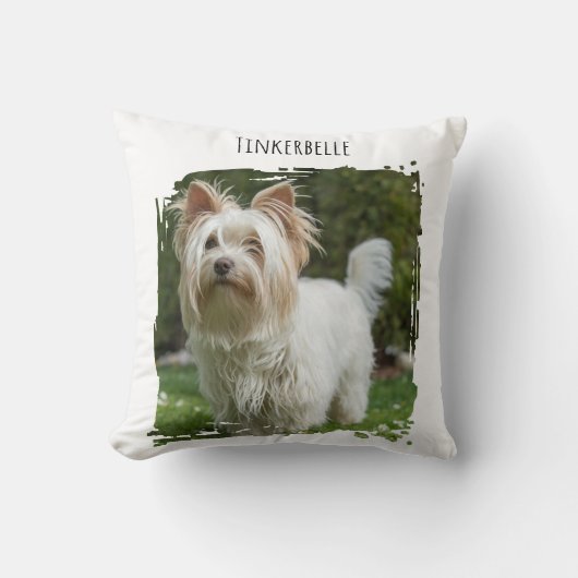 Photo Dog Pet with Name クッション (正面)