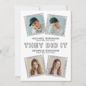 Photo Doodle Joint Graduation Invite Announcement 招待状 (正面)