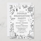 Photo Doodle Joint Graduation Invite Announcement 招待状 (裏面)