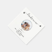 Photo Drinks On モダン Me Dog Pet 結婚's スタンダードカクテルナプキン (角)