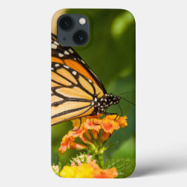 photo d'un papillon sur une fleur iPhone 13ケース