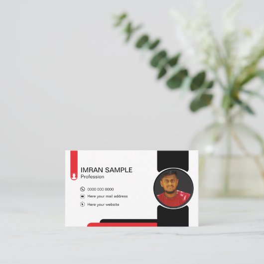 photo edating Business Card 名刺 (スタンド正面)