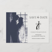 Photo Elegant Classic Wedding Save The Date セーブザデート (正面/裏面)