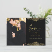 Photo Elegant Fake Golden Filigree Wedding (スタンド正面)