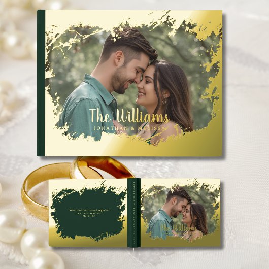 Photo Elegant Foil Frame Guestbook Guest Book  ゲストブック