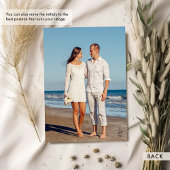 Photo, Elegant, Modern Calligraphy Wedding 招待状