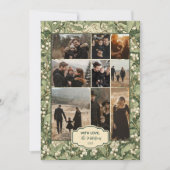 Photo Elegant White Holly Christmas シーズンカード (正面)