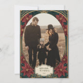 Photo Emerald Baroque Christmas シーズンカード (正面)