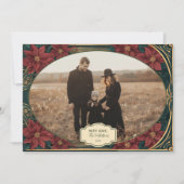 Photo Emerald Baroque Christmas シーズンカード (正面)