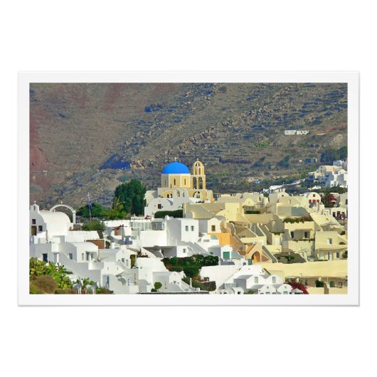 Photo Enlargement Greece santorini  フォトプリント (正面)