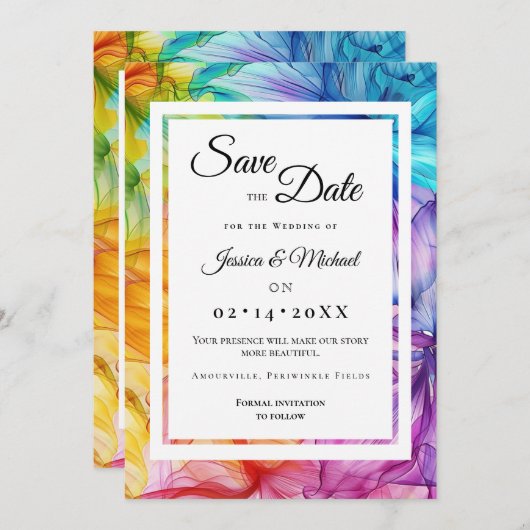 Photo Ethereal開花 セーブザデート (正面/裏面)