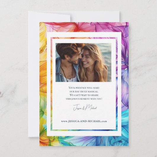 Photo Ethereal開花 招待状 (裏面)