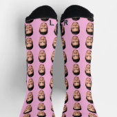 Photo Face Socks, Unique Personalized ソックス (上部)
