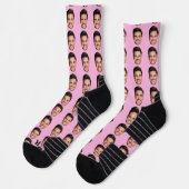 Photo Face Socks, Unique Personalized ソックス (左)