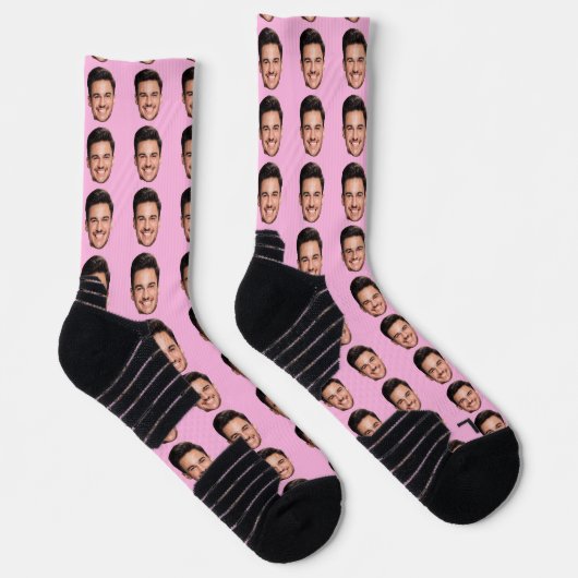 Photo Face Socks, Unique Personalized ソックス (右)