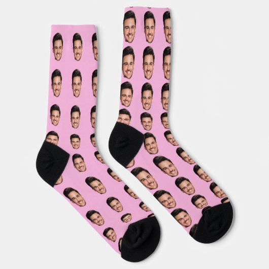 Photo Face Socks, Unique Personalized ソックス (右)