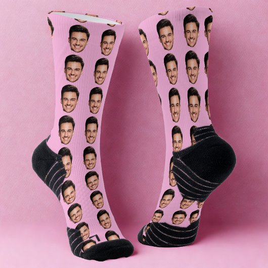 Photo Face Socks, Unique Personalized ソックス