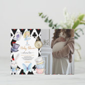 Photo Fairy Alice in Wonderlandベビーシャワー 招待状 (スタンド正面)