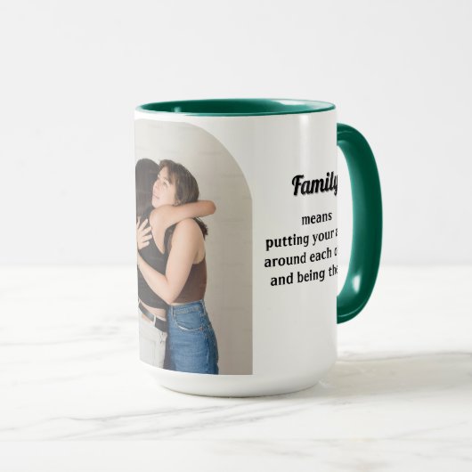 Photo Family Means Mug マグカップ (正面右)