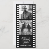 Photo Film Strip Hollywood Party Thank You Card (正面)