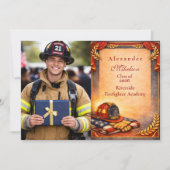 Photo Fire Department Graduation 案内状 (正面)
