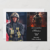Photo Firefighter Class of 2026 Graduation 案内状 (正面)