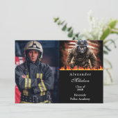 Photo Firefighter Hero Graduation 案内状 (スタンド正面)