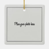 Photo First Christmas in Our New Home セラミックオーナメント (裏面)