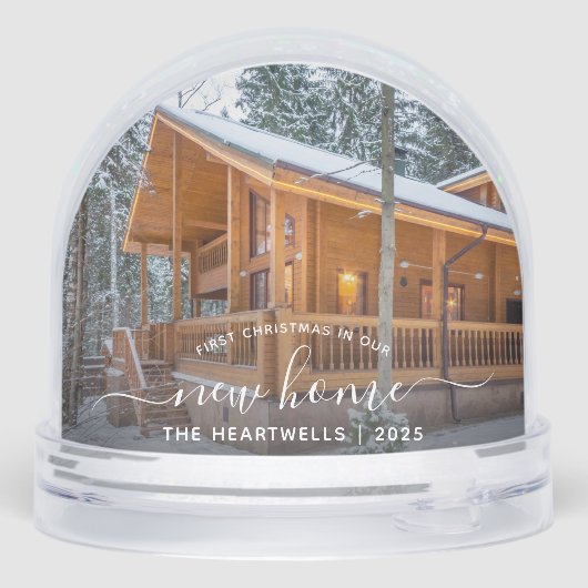 Photo First Christmas New Home White Script 2025 (裏面)