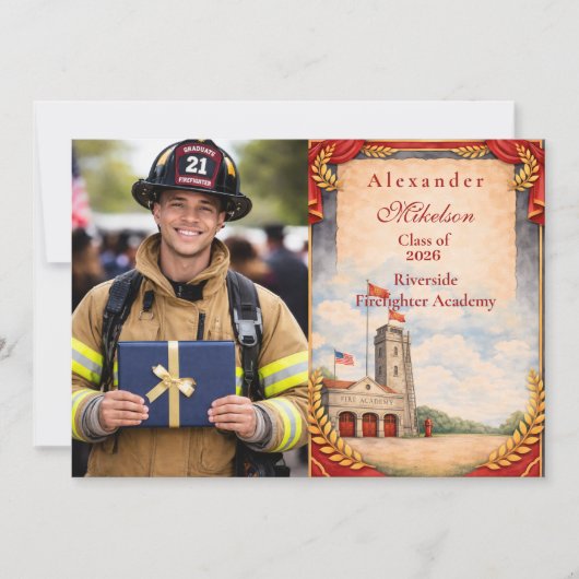 Photo First Responder Graduation Celebration 案内状 (正面)