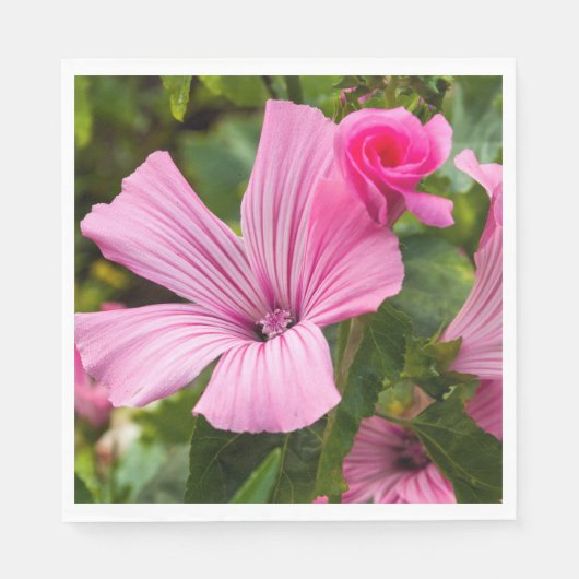 photo fleur rose スタンダードランチョンナプキン (正面)